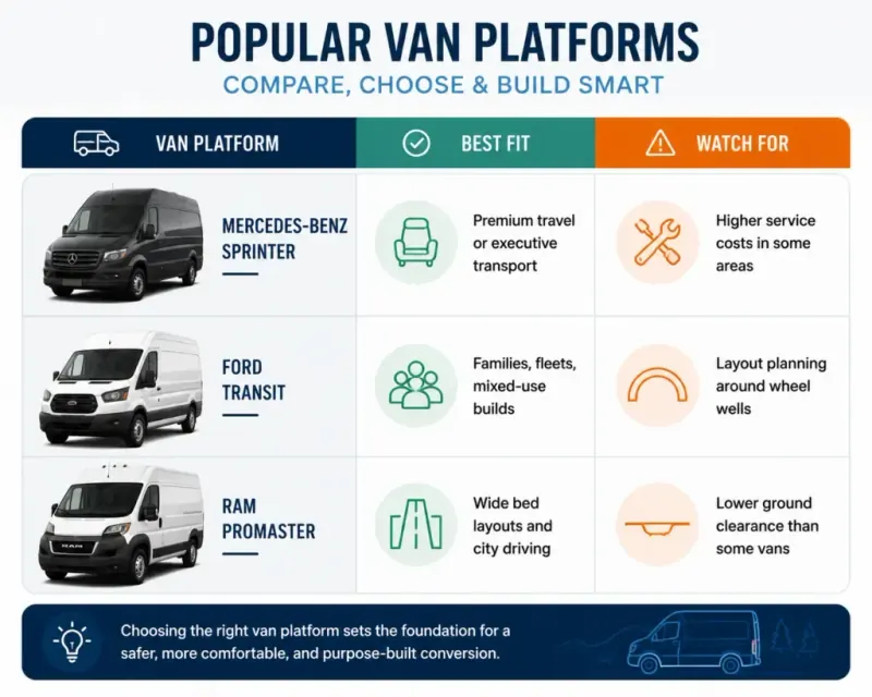 planning a passenger van conversion for travel group transport or business use