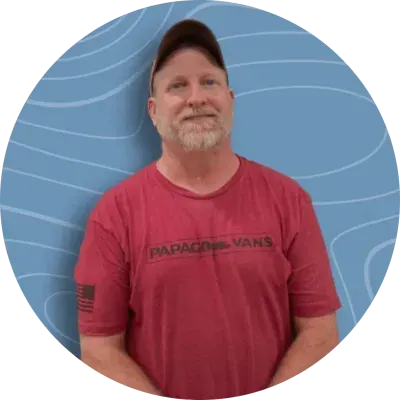 Curtis, Builder at Papago Vans