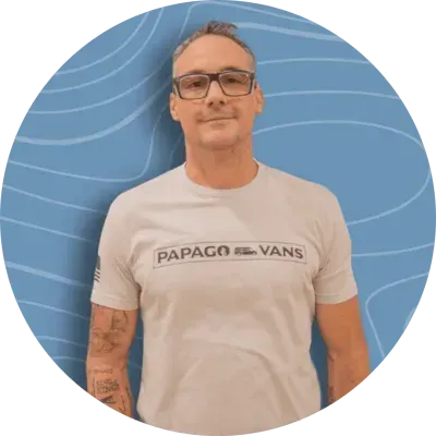 Damond, Builder at Papago Vans