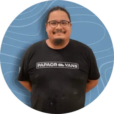 John, Builder at Papago Vans