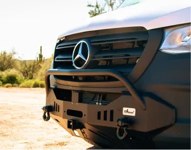 An exterior upgrade on a Papago van