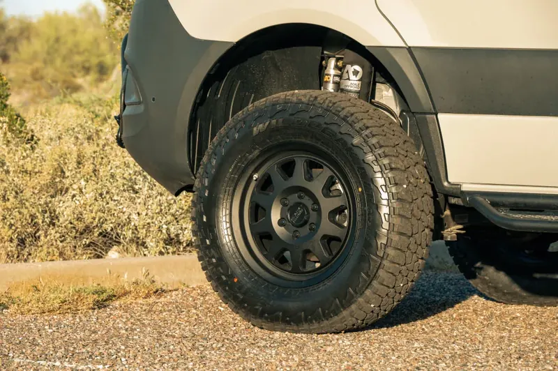 An exterior upgrade on a Papago van